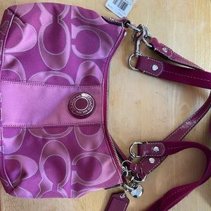 Coach bag with tag